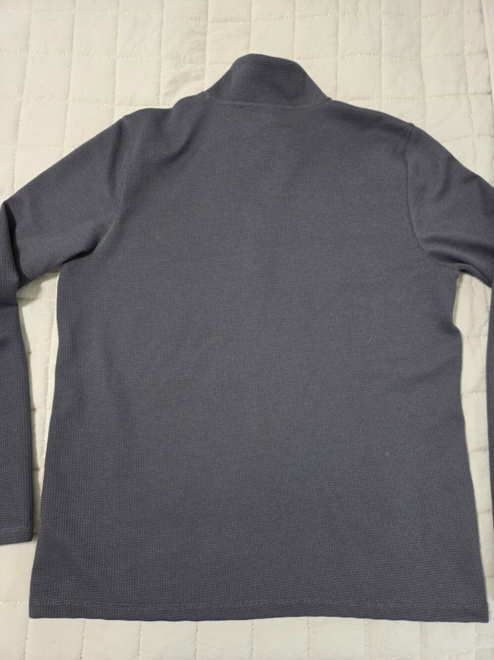 Peloton Men's Half-Zip Waffle Pullover - Dark Gray - Picture 7 of 7